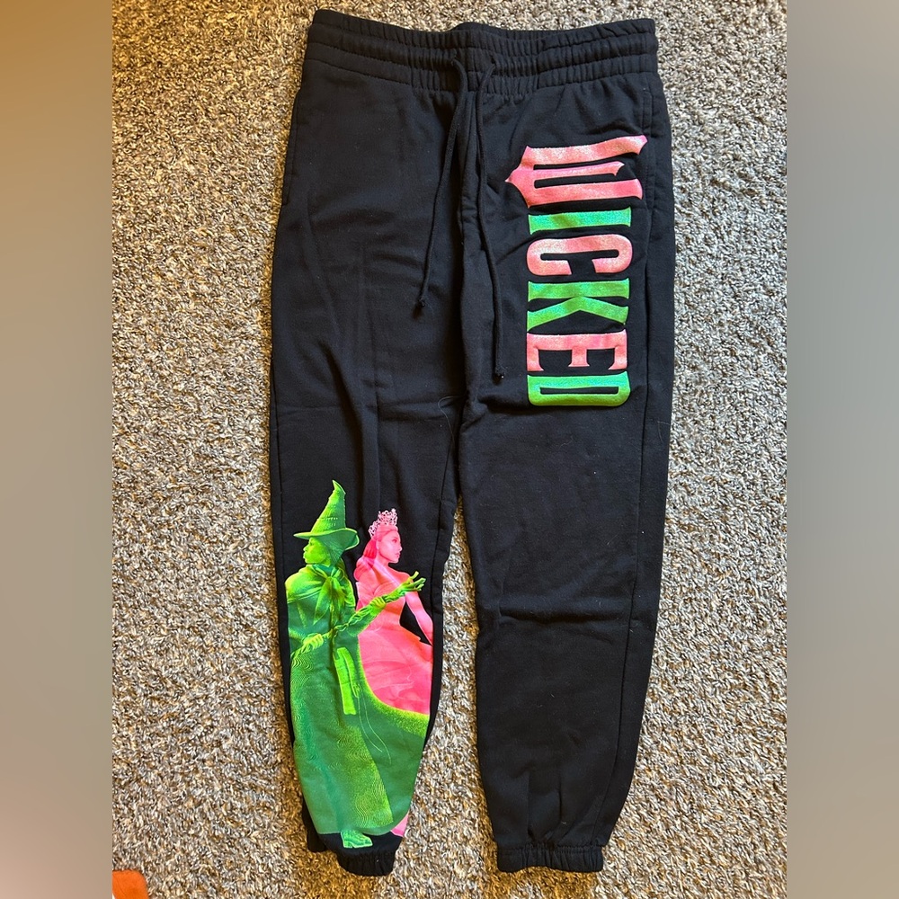 Wicked Joggers - Black with Green and Pink Highlights